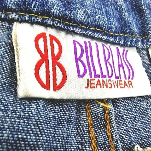 Bill Blass Vtg Women's 12 Mid Blue Cotton Capris - Picture 7 of 11